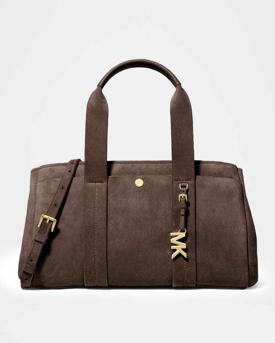 Romee Suede Top-Handle Bag